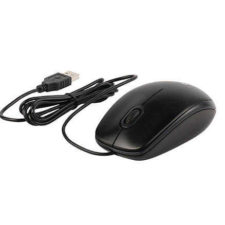 Мышь проводная Logitech B100 черная