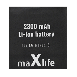 Аккумулятор LG BL-T9 для Google Nexus 5 (16Gb, 32Gb) 2300mAh MaxLife