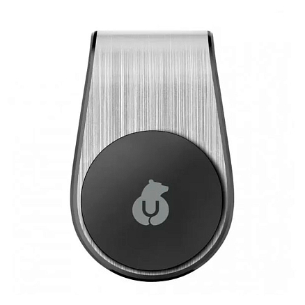 Держатель автомобильный в решетку обдува магнитный uBear Unit серебристый