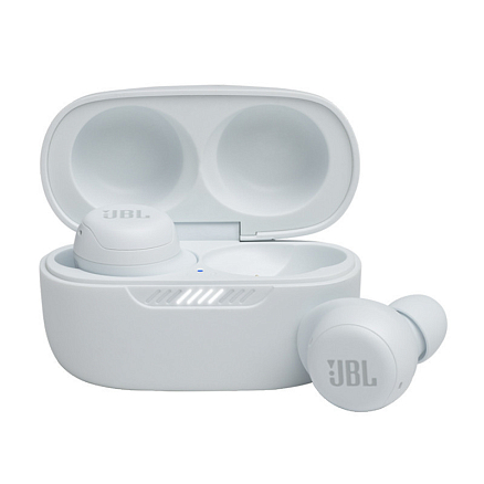 Наушники TWS беспроводные JBL Live Free NC вакуумные с микрофоном и активным шумоподавлением белые