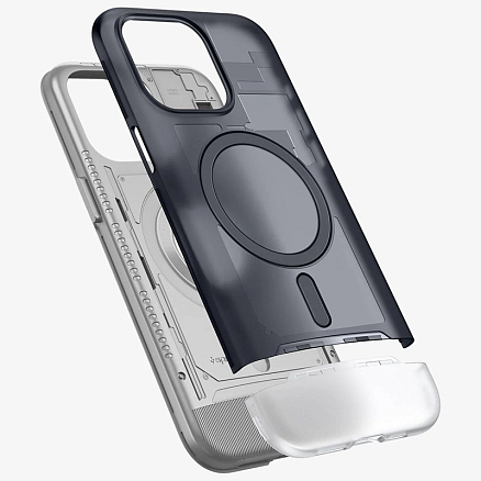 Чехол для iPhone 15 Pro Max гибридный для экстремальной защиты Classic C1 MagFit серый