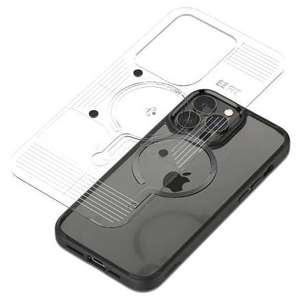 Наклейка на телефон для магнитного держателя MagSafe Spigen OneTap черная