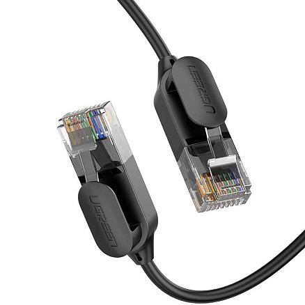 Сетевой кабель (патч-корд) RJ45 Cat.6A UTP длина 1,5 м Ugreen NW122 черный