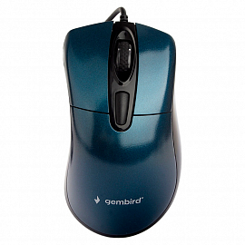 Мышь проводная USB оптическая Gembird MOP-415 синяя