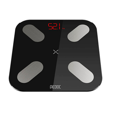 Умные напольные весы Picooc Mini (Bluetooth) размер 26х26 см черные