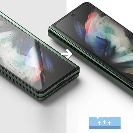 Пленка защитная Samsung Galaxy Z Fold 3 на весь экран Ringke ID прозрачная 2 шт.