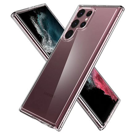Чехол для Samsung Galaxy S22 Ultra гибридный Spigen Ultra Hybrid прозрачный