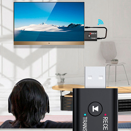 Bluetooth аудио адаптер (ресивер + трансмиттер) 3,5 мм в USB порт Comfast CF-M33 V5.0