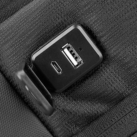Рюкзак Kingsons KS3193W с отделением для ноутбука до 15,6 дюйма и USB портом черный