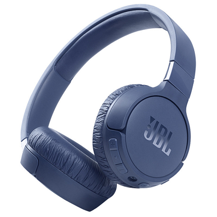 Наушники беспроводные Bluetooth JBL Tune 660NC накладные с микрофоном и шумоподавлением складные синие