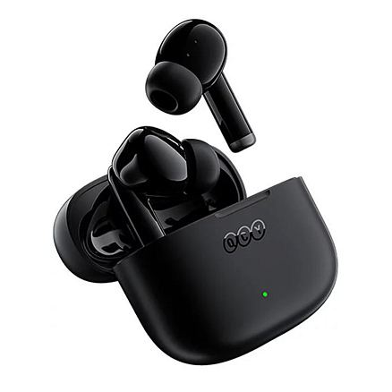 Наушники TWS беспроводные Bluetooth QCY T19 вакуумные с микрофоном черные