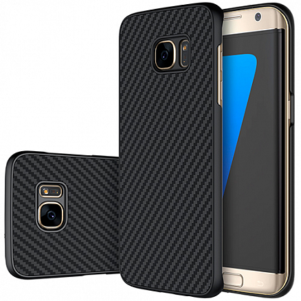 Чехол для Samsung Galaxy S7 Edge карбоновый Synthetic Fiber Nillkin черный