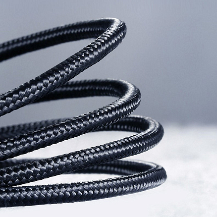 Кабель USB - MicroUSB, Type-C для зарядки 1 м 3А плетеный Ugreen US177 черный