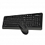 Набор клавиатура и мышь беспроводной A4Tech FSTyler FG1010 черно-серый