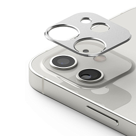 Защитная крышка на камеру iPhone 12 Mini Ringke Camera Styling серебристая