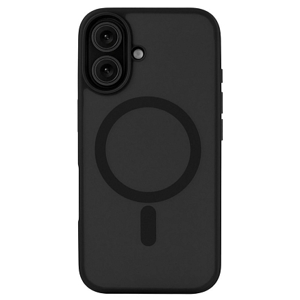 Чехол для iPhone 16 гибридный uBear Cloud Mag Magsafe прозрачно-черный