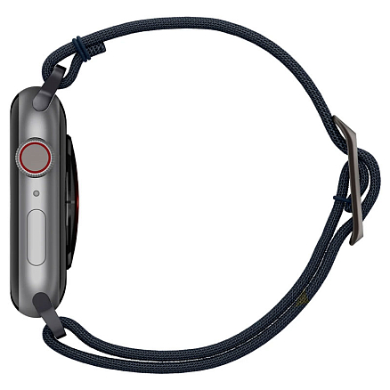 Ремешок-браслет для Apple Watch 42 и 44 мм текстильный Spigen Fit Lite темно-синий
