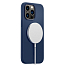Чехол для iPhone 14 Pro Max силиконовый Spigen Silicone Fit MagSafe синий