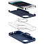 Чехол для iPhone 14 Pro силиконовый Spigen Silicone Fit MagSafe синий