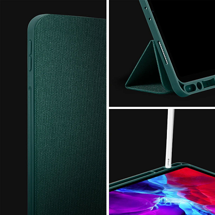 Чехол для iPad Pro 11, Pro 11 2020, Pro 11 2021 книжка Spigen Urban Fit темно-бирюзовый