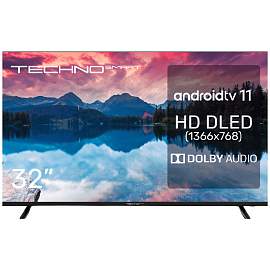 Телевизор Techno Smart KDG32GR680ANTS 32 дюйма с Android TV черный