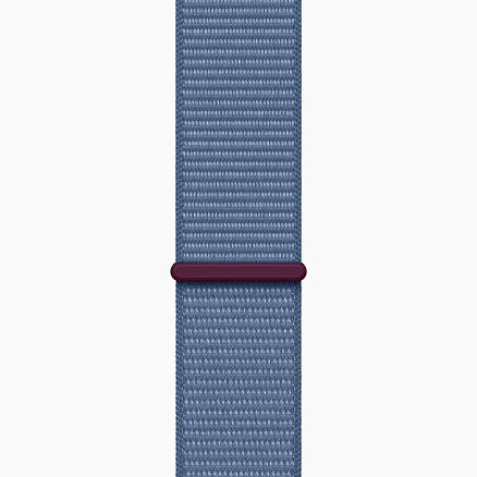 Умные часы Apple Watch SE 2 40 мм с голубым нейлоновым ремешком S/L серебристые