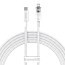 Кабель Type-C - Lightning для зарядки 1 м 20W плетеный Baseus Explorer CATS010202 (быстрая зарядка PD) белый белый