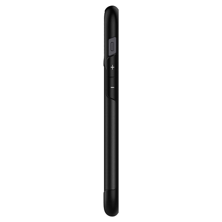 Чехол для iPhone 12 Mini гибридный тонкий Spigen Slim Armor черный
