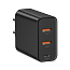 Зарядное устройство сетевое с двумя USB 45W и Type-C 60W 5А Baseus PPS (быстрая зарядка PD 3.0, QC 3.0) черное