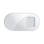 Беспроводная зарядка 2-в-1 для телефона и AirPods Baseus Simple (быстрая зарядка) белая