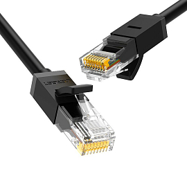 Сетевой кабель (патч-корд) RJ45 Cat.6 UTP длина 10 м Ugreen NW102 черный