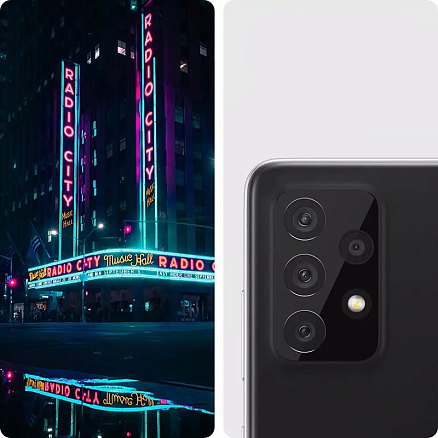 Защитное стекло на камеру для Samsung Galaxy A72 Spigen Optik.TR черное