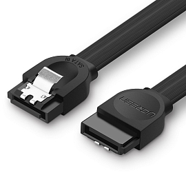 Кабель SATA 3.0 для подключения жестких дисков длина 0,5 м Ugreen US217 черный
