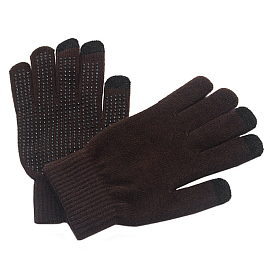 Перчатки трикотажные для емкостных дисплеев Greengo (Польша) N-06 коричневый