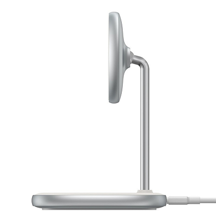 Беспроводная магнитная зарядка MagSafe для iPhone 15W Baseus Swan белая