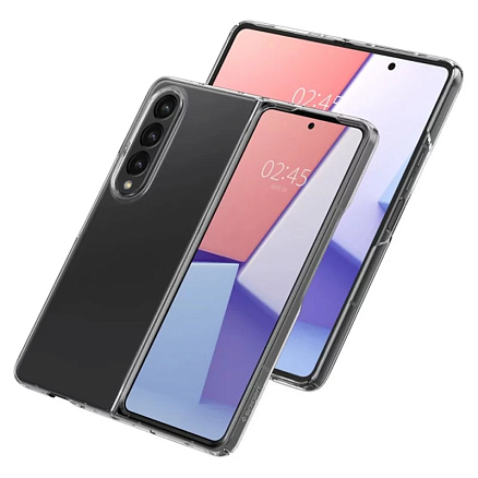 Чехол для Samsung Galaxy Z Fold 4 пластиковый ультратонкий Spigen Air Skin прозрачный