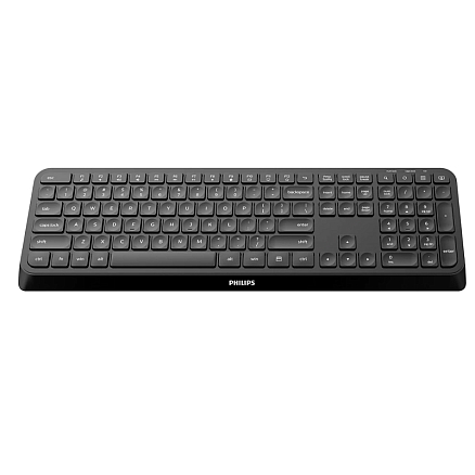 Набор клавиатура и мышь беспроводной Philips SPT6324 (русские буквы) черный
