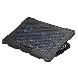 Подставка для ноутбука до 17 дюймов охлаждающая с RGB подсветкой Havit F2076 черная