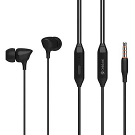 Наушники Celebrat G7 вакуумные с микрофоном черные