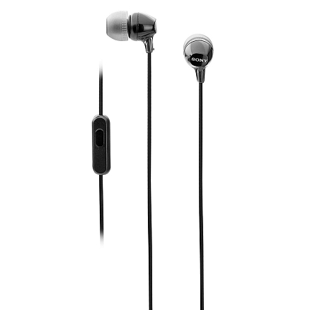 Наушники Sony MDR-EX14AP вакуумные с микрофоном и пультом черные