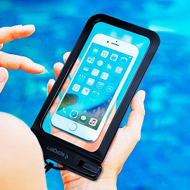 Водонепроницаемый чехол для телефона до 6 дюймов Spigen SGP A600 черный