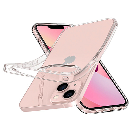 Чехол для iPhone 13 гелевый ультратонкий Spigen Liquid Crystal прозрачный