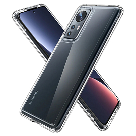 Чехол для Xiaomi 12, 12X гибридный Spigen Ultra Hybrid прозрачный