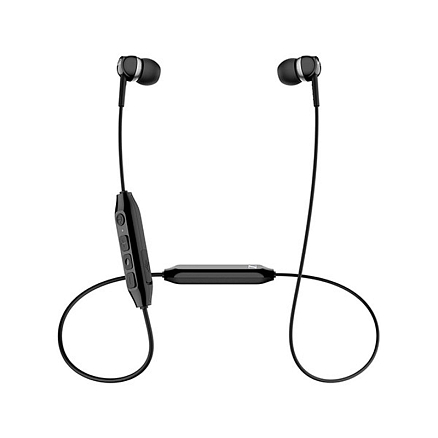 Наушники беспроводные Bluetooth Sennheiser CX 350BT вакуумные с микрофоном и пультом черные
