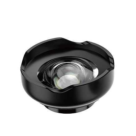 Объектив для телефона универсальный 3-в-1: Fisheye, Wide-Angle, Macro на прищепке Baseus Magic Camera черный