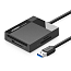 Картридер USB 3.0 универсальный длина 1 м Ugreen CR125 черный
