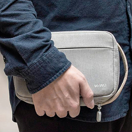 Сумка-органайзер для аксессуаров WiWU Cozy L серая