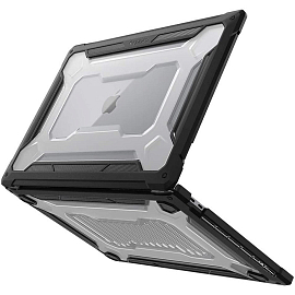 Чехол для Apple MacBook Pro 16 Touch Bar A2141 гибридный Spigen Rugged Armor прозрачно-черный матовый