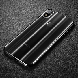 Чехол для iPhone XR пластиковый тонкий Baseus Aurora черный 