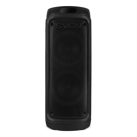Портативная акустическая система Sven PS-770 с подсветкой, FM-радио, USB и поддержкой MicroSD карт черная